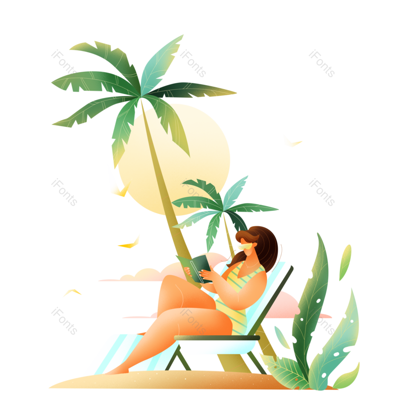 美女图片,海边元素,度假PNG,海边度假免抠素材